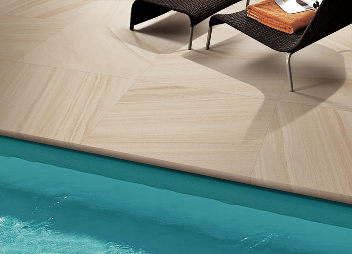 River Sandstone Porcelain Collection Paver & Coping