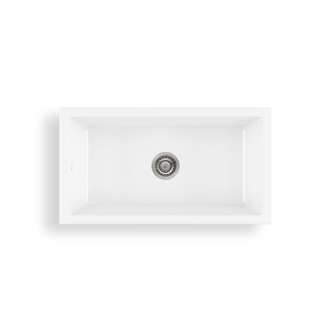 Oliveri Sicily Fireclay Farmhouse Counter Top or Undermount Sink