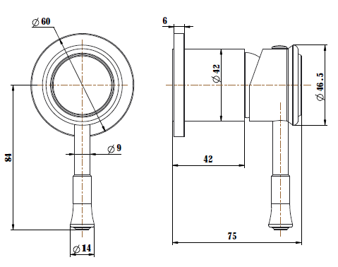 Modern National Montpellier Shower Mixer