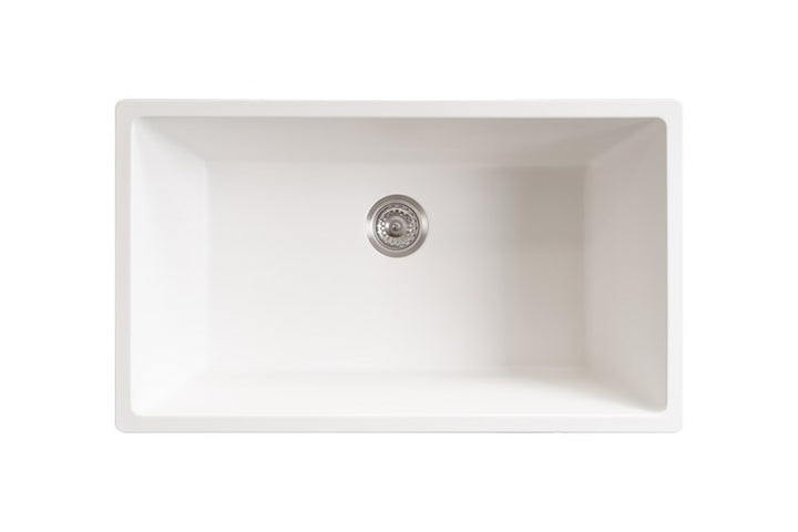 ADP Bellevue Large Rectangular Sink Matte White