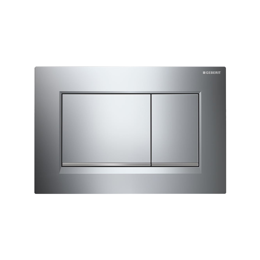 Geberit Concealed Cistern Flush Plate with Square Buttons