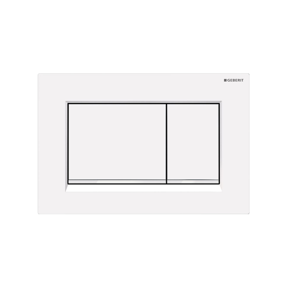 Geberit Concealed Cistern Flush Plate with Square Buttons