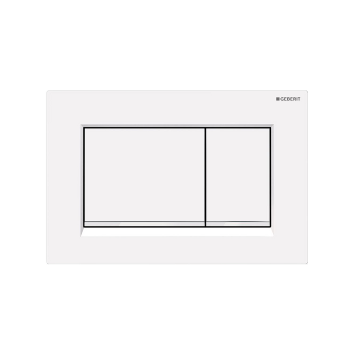 Geberit Concealed Cistern Flush Plate with Square Buttons