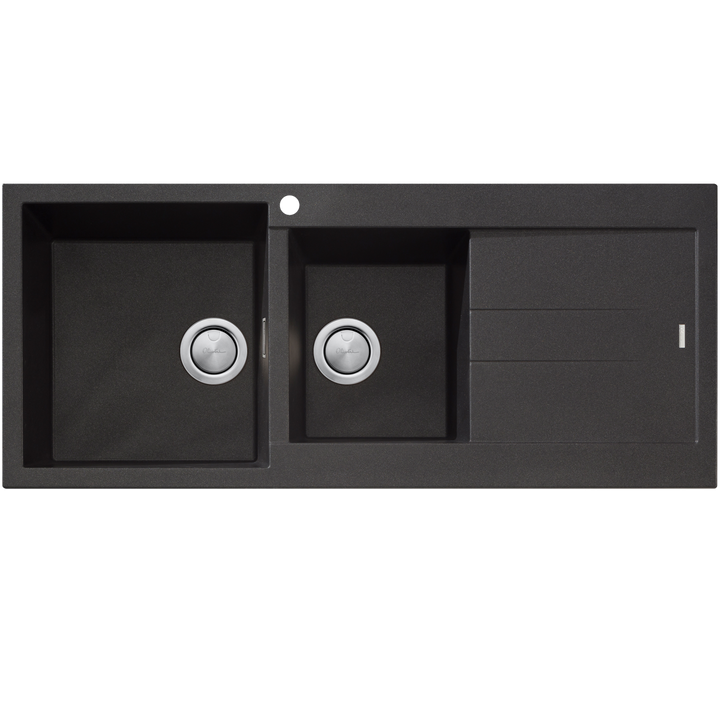 Oliveri Santorini 1 & 3/4 Bowl Topmount Sink With Drainer