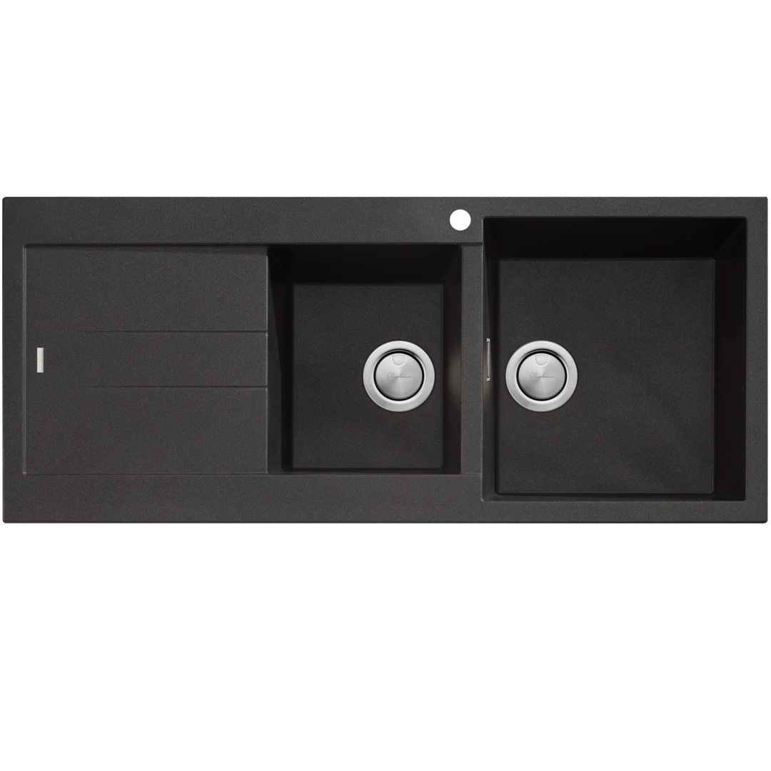 Oliveri Santorini 1 & 3/4 Bowl Topmount Sink With Drainer