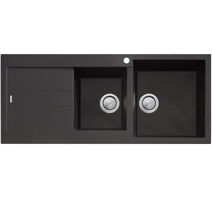 Oliveri Santorini 1 & 3/4 Bowl Topmount Sink With Drainer