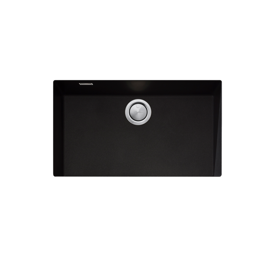 Oliveri Santorini Black Mega Bowl Undermount Sink