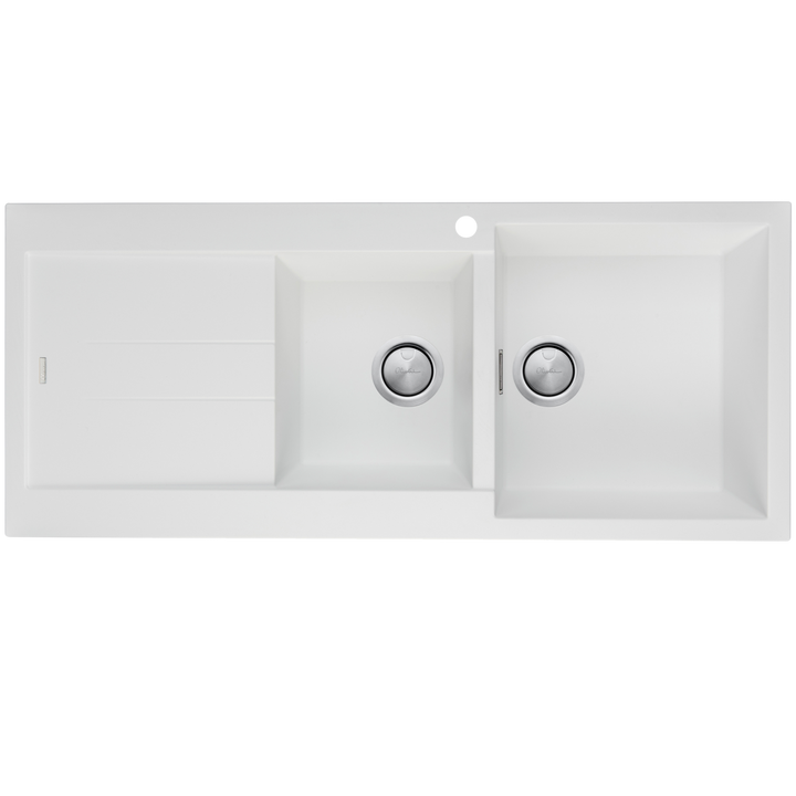 Oliveri Santorini 1 & 3/4 Bowl Topmount Sink With Drainer