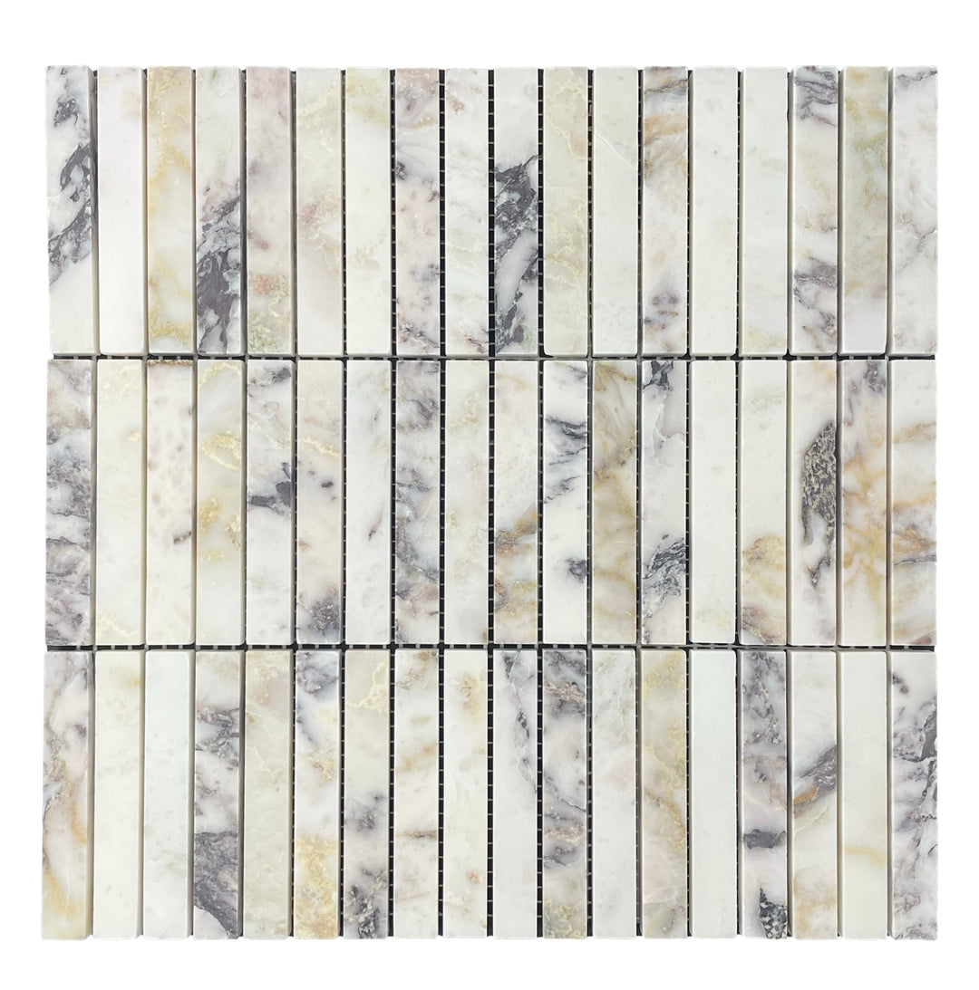 Stack Viola Marble Mosaic 15x98mm