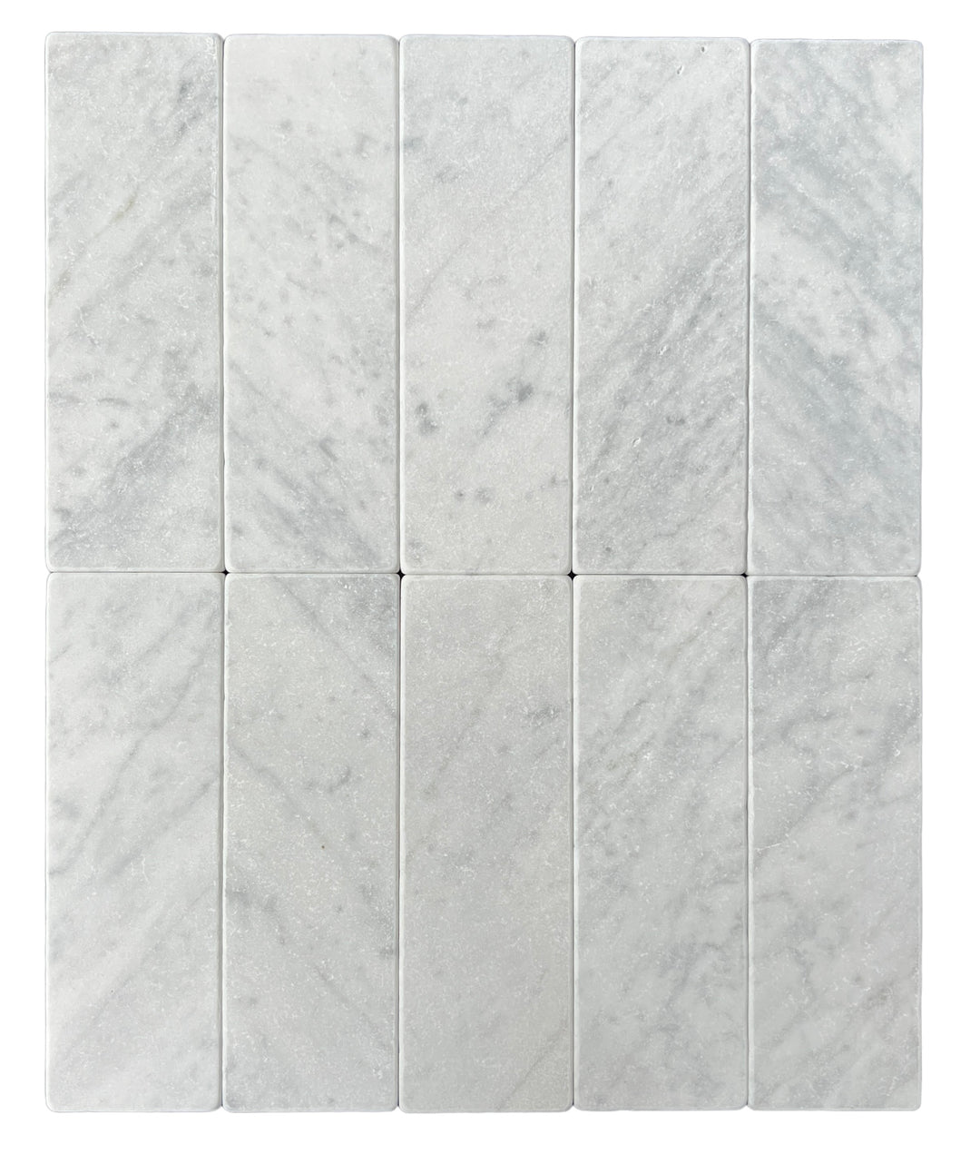 Carrara Stone SubwayTumbled 200x65mm