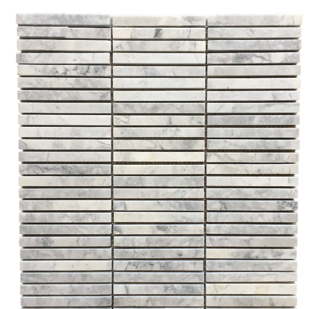 Super White Quartzite Finger Mosaic