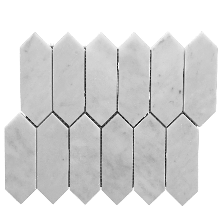 Carrara Polygon Mosiac