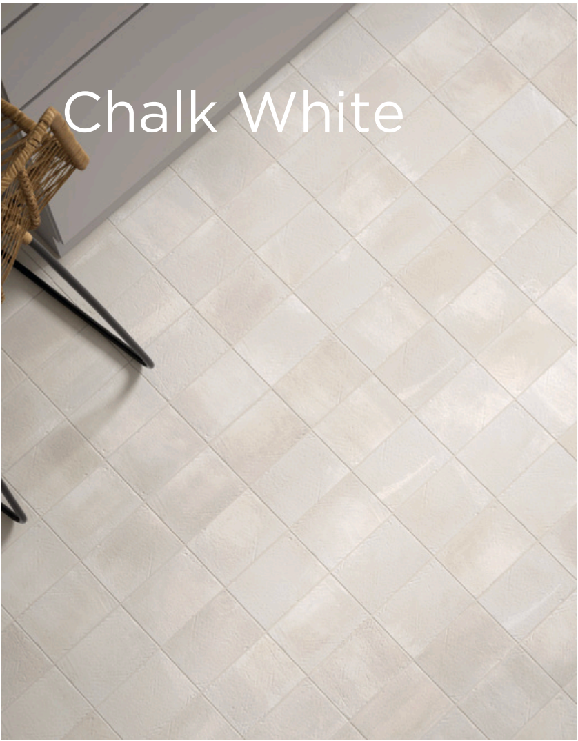 Miyako Chalk White Matt Porcelain Tiles