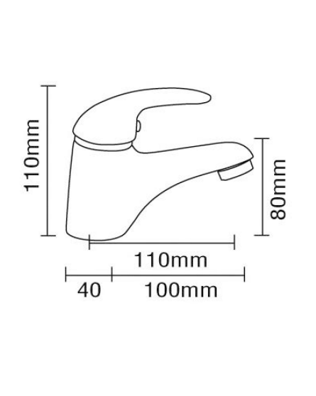 Abey MixMaster Cast Basin Mixer