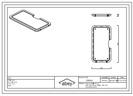 Abey Bamboo Cutting Board Small