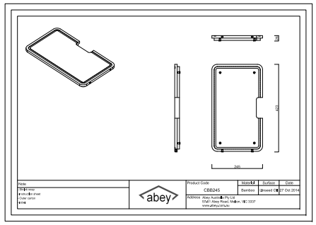 Abey Bamboo Small Cutting Board