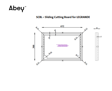 Abey Cutting Board for LeGrande Kitchen Sinks