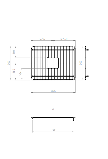 Abey Drainer Grid for LEGRANDE-2W (Small Bowl)