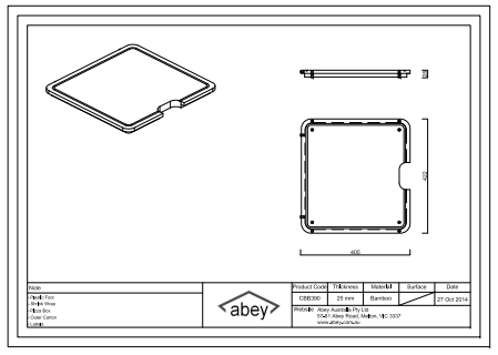 Abey Timber Cutting Board for Lago