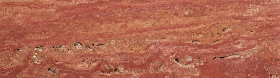 SUBWAY RED TRAVERTINE HONED 75X305