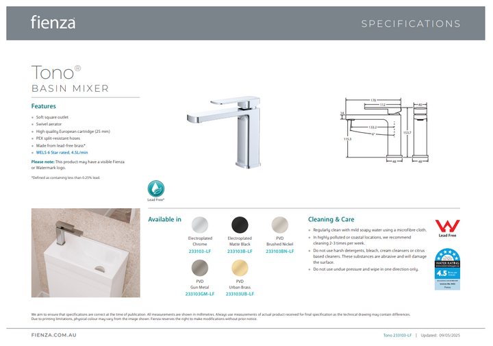 Fienza Tono Basin Mixer