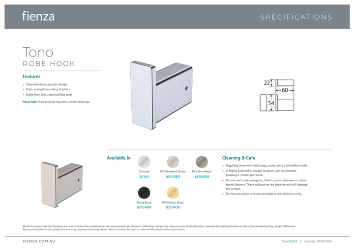 Fienza Tono Robe Hook