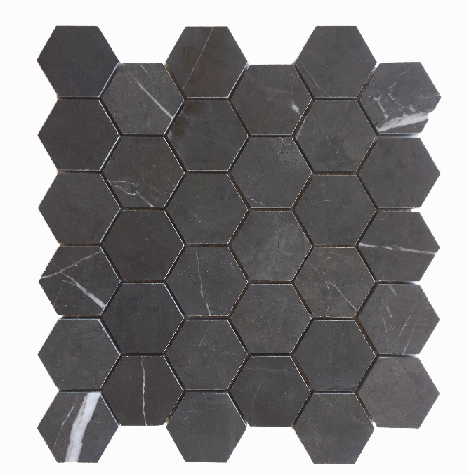 Pietra Grey Hexagon Mosaic