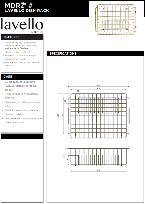 Meir Lavello Dish Rack