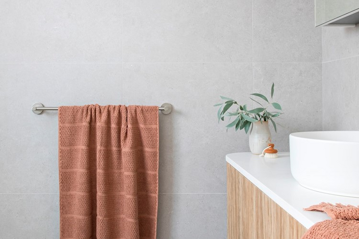ADP Soul Single Towel Rail 900mm Brushed Nickel