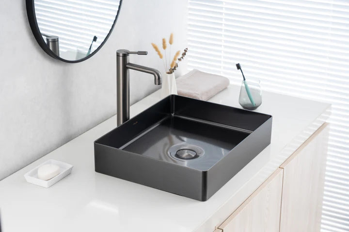 ALIA Stainless Steel Rectangular Basin – Modern Bathroom Sink