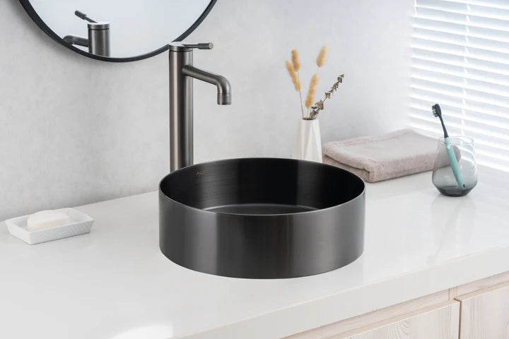 ALIA Stainless Steel Round Basin – Modern Bathroom Sink