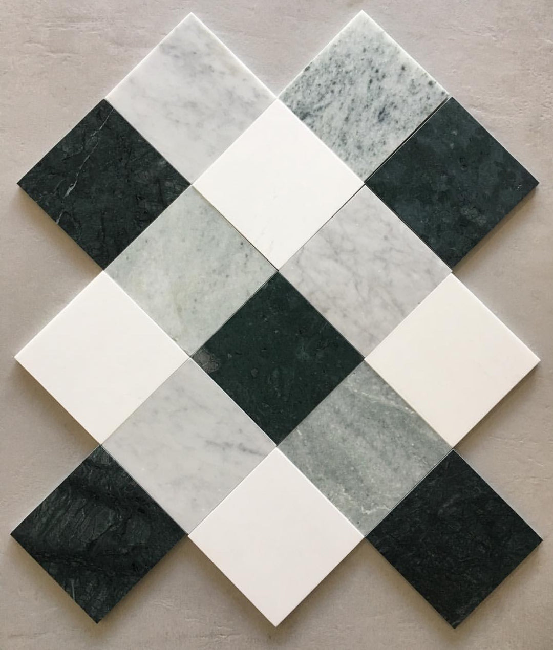 Natural Stone Ming Green Square Tile 150×150mm
