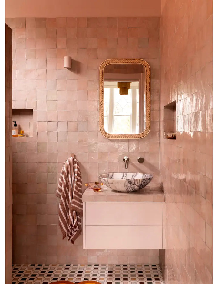 Syvota Honed Natural Marble Mosaic