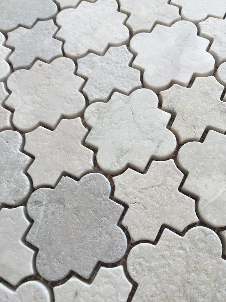 Cairo Crema Marfil Tumbled Stone Mosaic