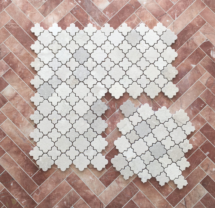 Cairo Crema Marfil Tumbled Stone Mosaic
