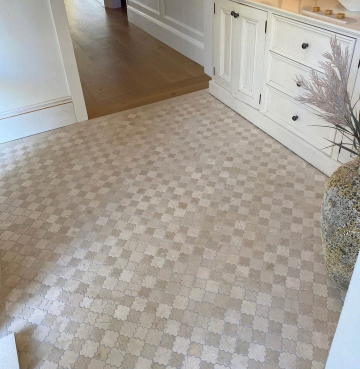 Cairo Crema Marfil Tumbled Stone Mosaic