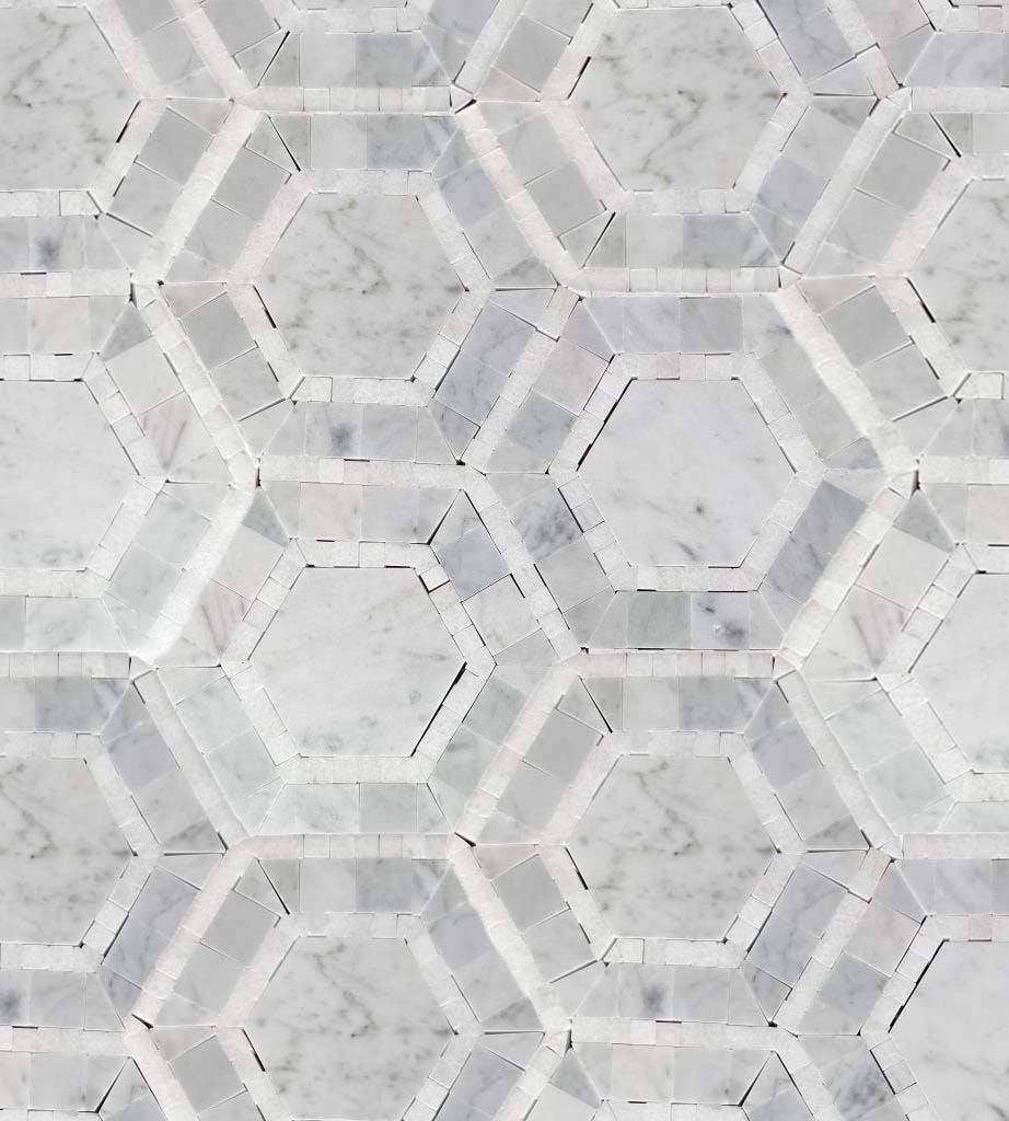 Quebec Honed Natural Marble Mosaic