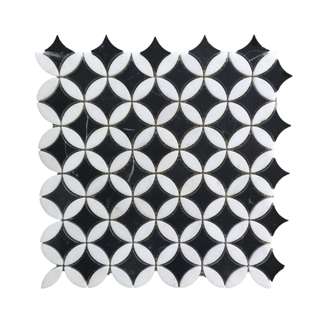 Desino Signature Montreal Natural Nero Marquina with Thassos Mosaic