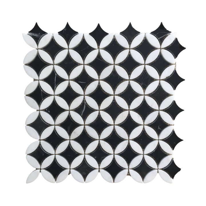 Desino Signature Montreal Natural Nero Marquina with Thassos Mosaic