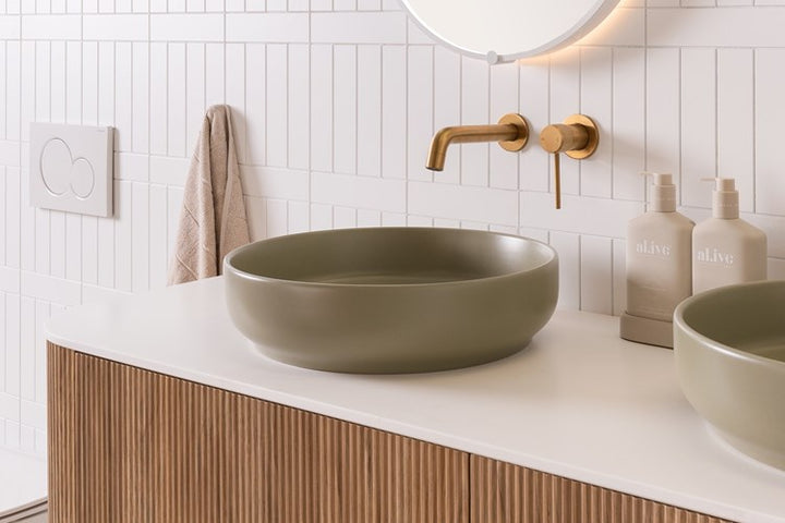 Adp Monroe Matte Olive Above Counter Basin
