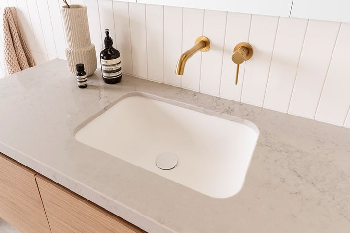 ADP Glory Under-Counter Gloss or Matte White Solid Surface Basin