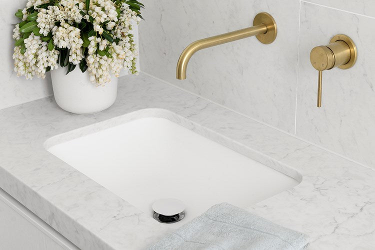 ADP Glory Under-Counter Gloss or Matte White Solid Surface Basin