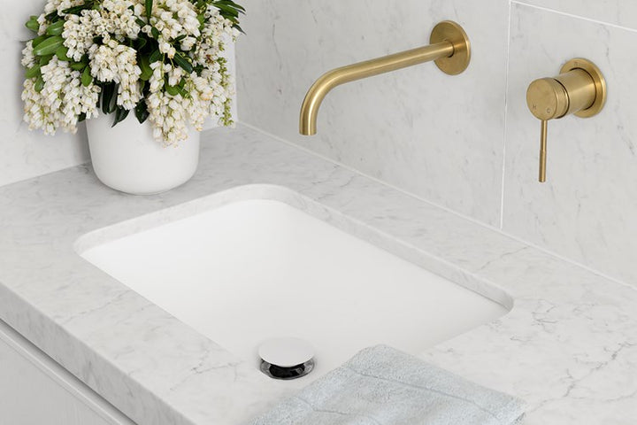ADP Glory Under-Counter Gloss or Matte White Solid Surface Basin