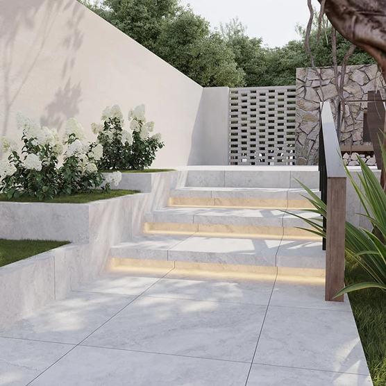 Travertino Ice Porcelain Tile