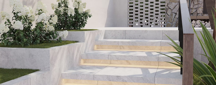 Travertino Ice Porcelain Tile