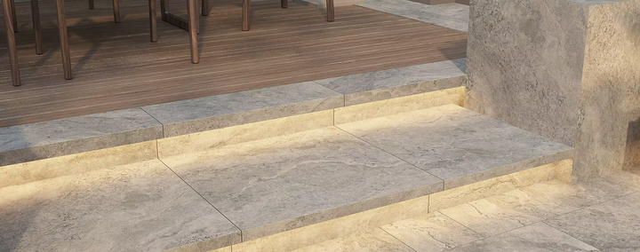 Travertino Pearl Porcelain Tile