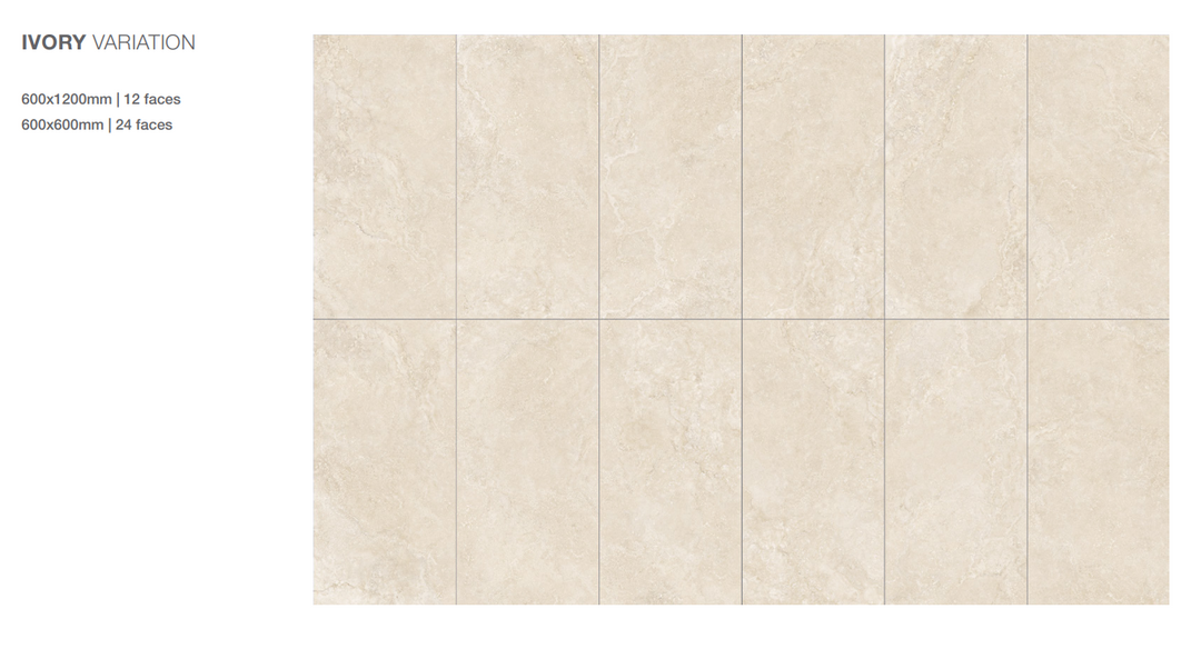 TUFA XCUT Series Ivory Glazed Porcelain