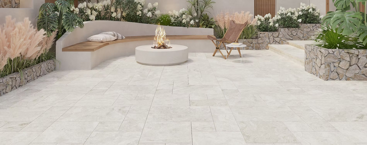 Travertino Beige Porcelain Tile