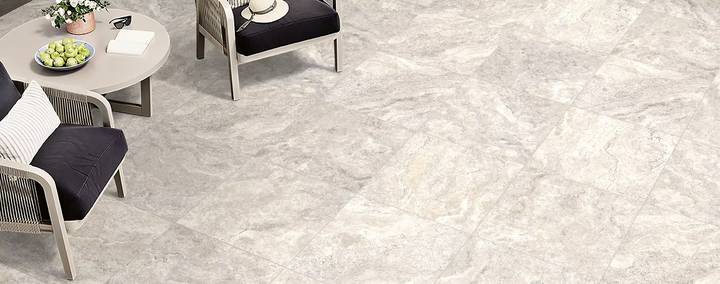 Travertino Bianco Porcelain Tile