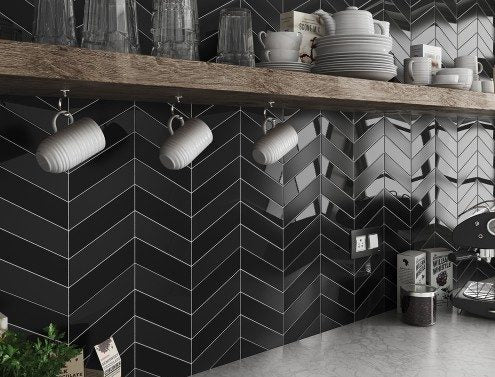 The Chevron Matt Porcelain Collection